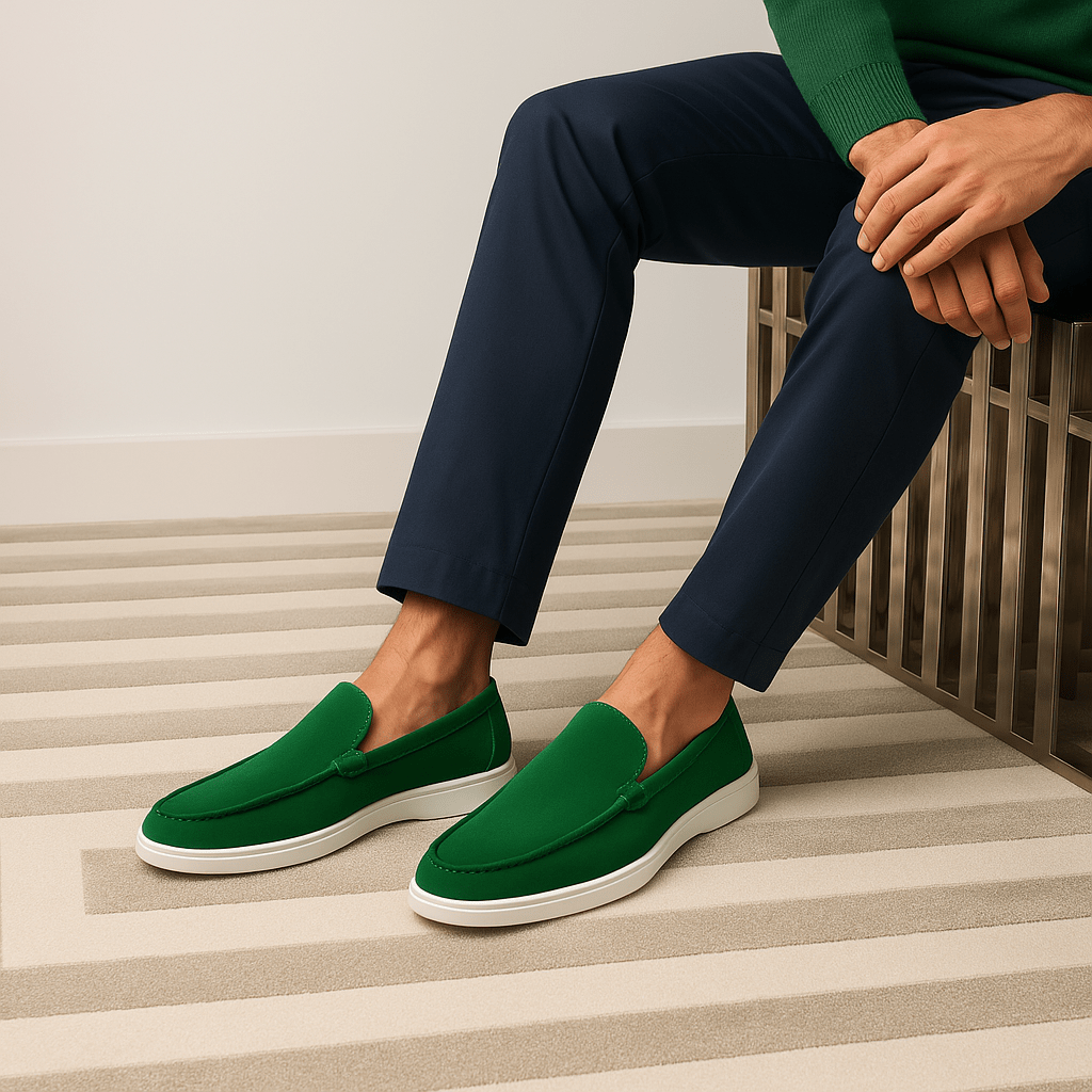 LUXEOUTFIT | Klassische Signature-Loafer aus Wildleder 2