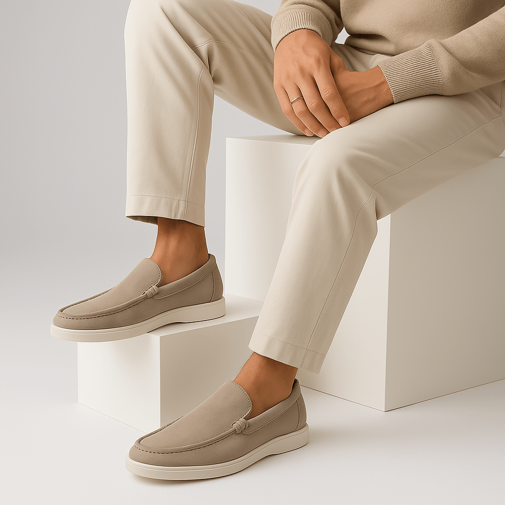 LUXEOUTFIT | Klassische Signature-Loafer aus Wildleder 7