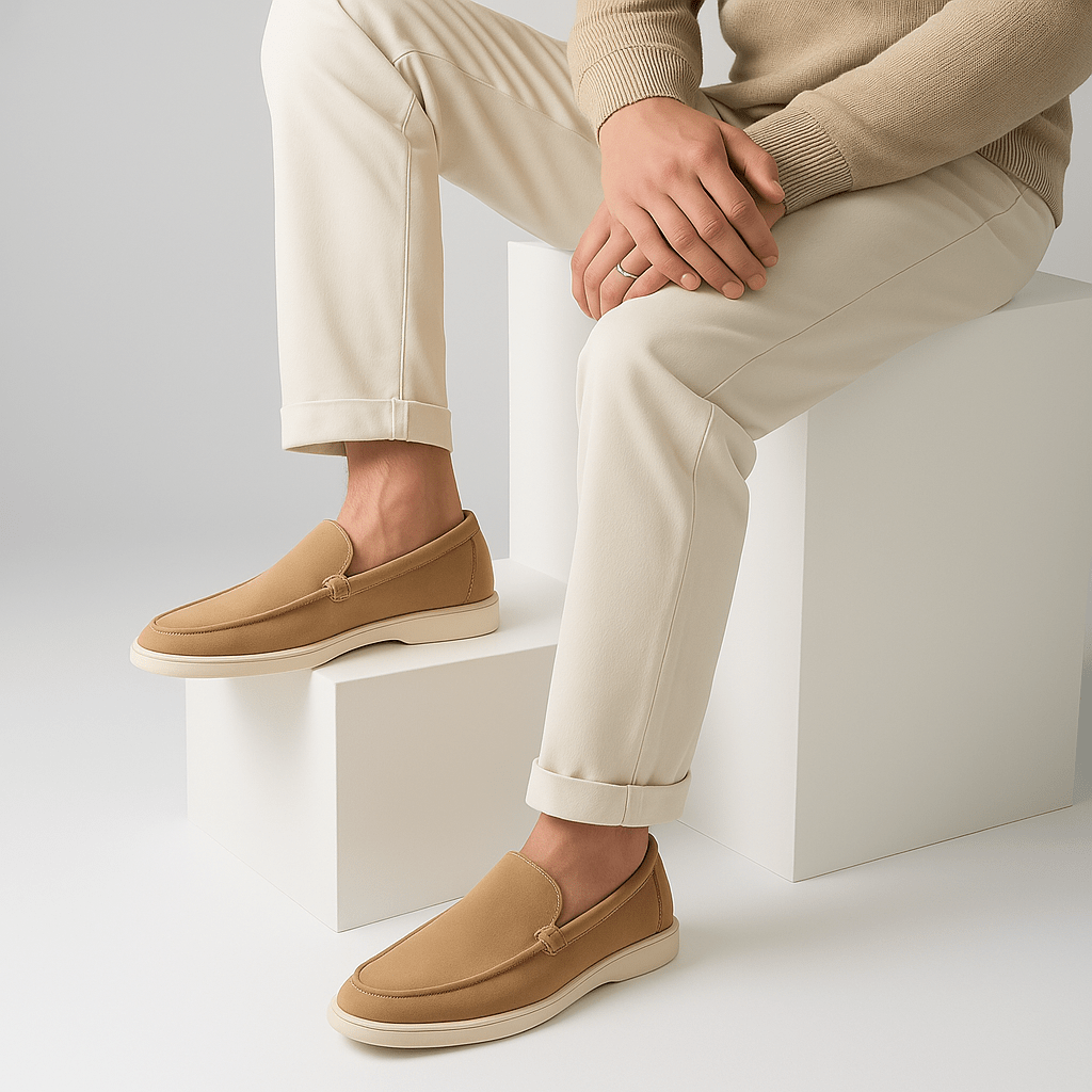 LUXEOUTFIT | Klassische Signature-Loafer aus Wildleder 8
