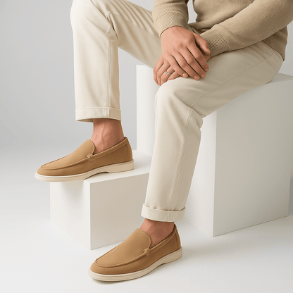 LUXEOUTFIT | Klassische Signature-Loafer aus Wildleder 8