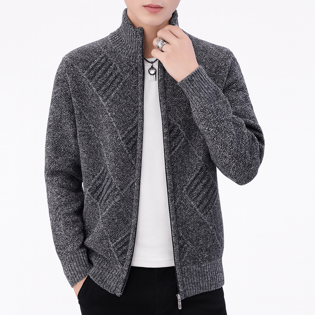 LUXEOUTFIT | Klassische Strickjacke 2