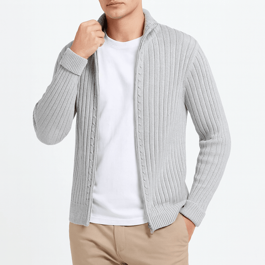 LUXEOUTFIT | Klassischer Cardigan-Pullover 0