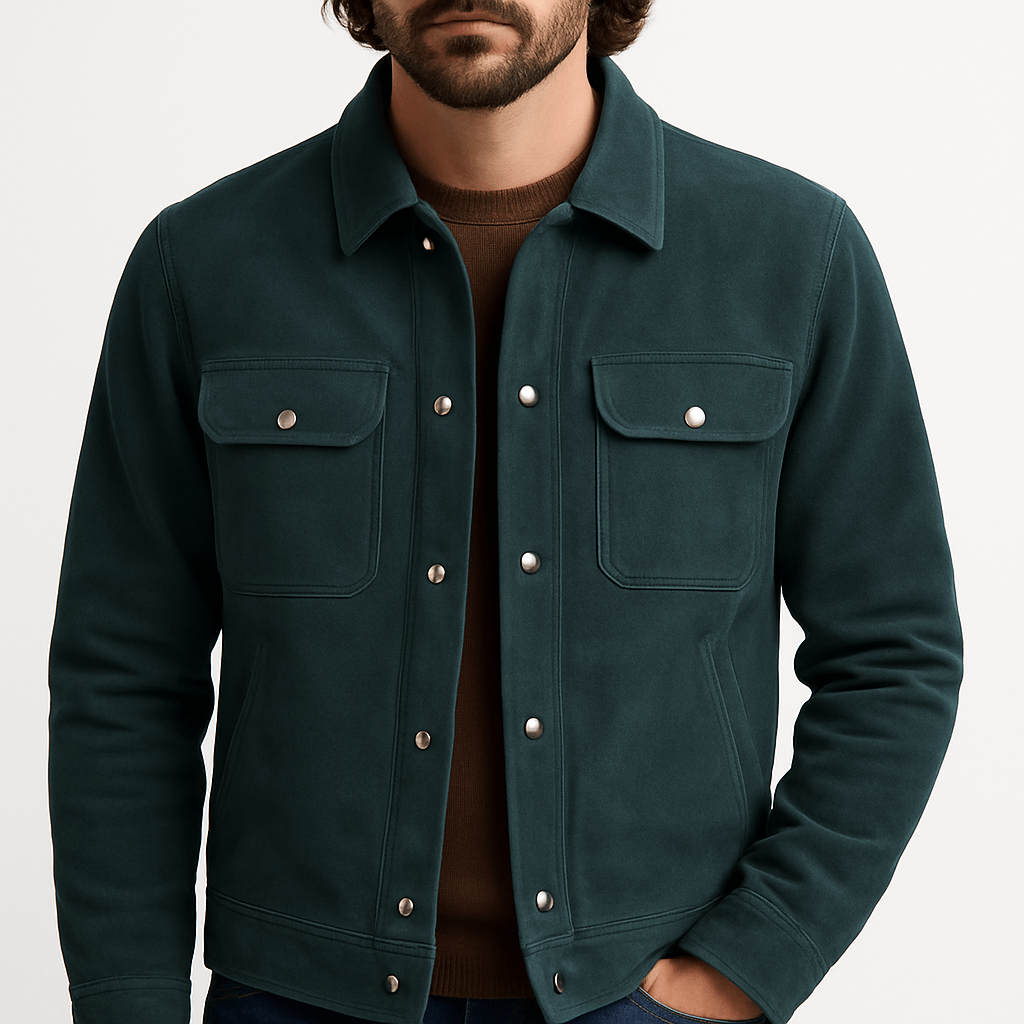 LUXEOUTFIT | Klassischer Wildlederblazer 2