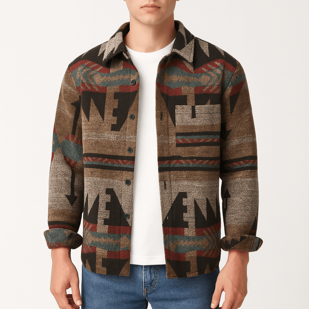 LUXEOUTFIT | Langärmlige Button-Down-Shacket 0