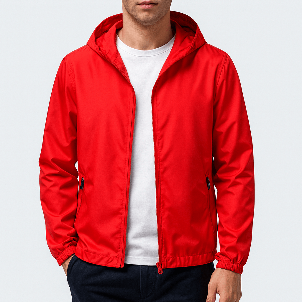 LUXEOUTFIT | Leichte, wasserdichte Windjacke mit Kapuze 2