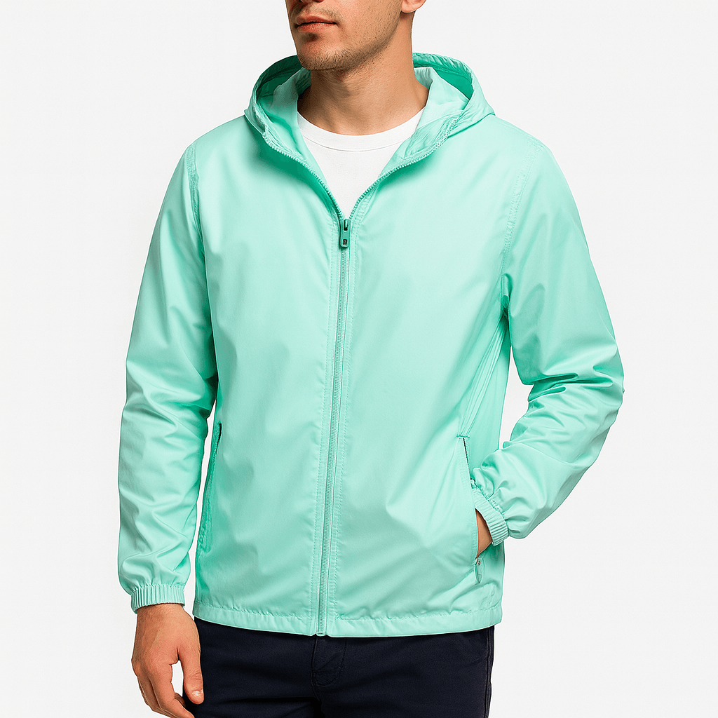 LUXEOUTFIT | Leichte, wasserdichte Windjacke mit Kapuze 5