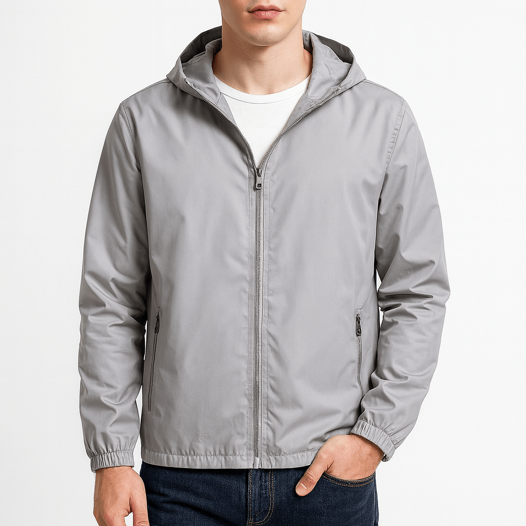 LUXEOUTFIT | Leichte, wasserdichte Windjacke mit Kapuze 6