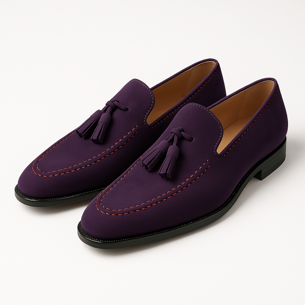 LUXEOUTFIT | Loafer mit Quasten aus weichem Leder 0