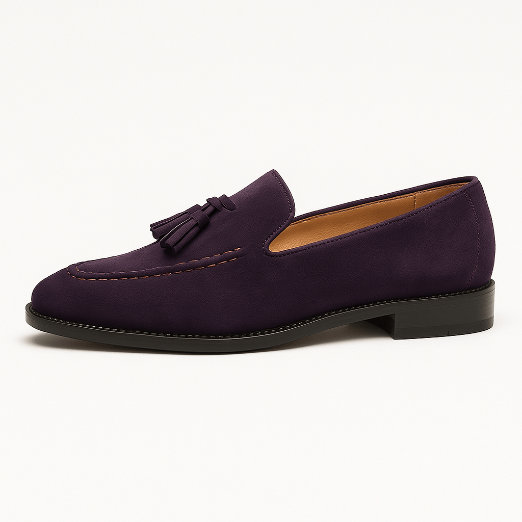 LUXEOUTFIT | Loafer mit Quasten aus weichem Leder 1