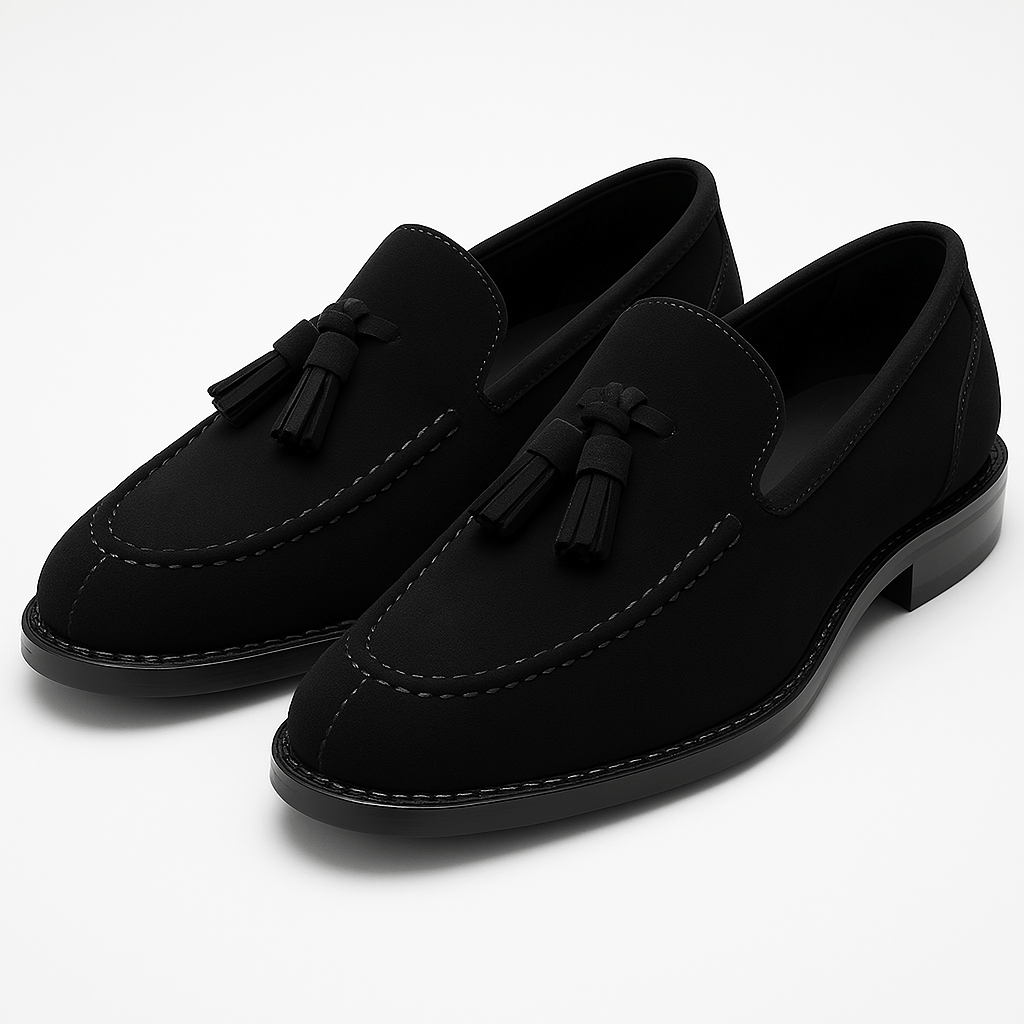 LUXEOUTFIT | Loafer mit Quasten aus weichem Leder 4