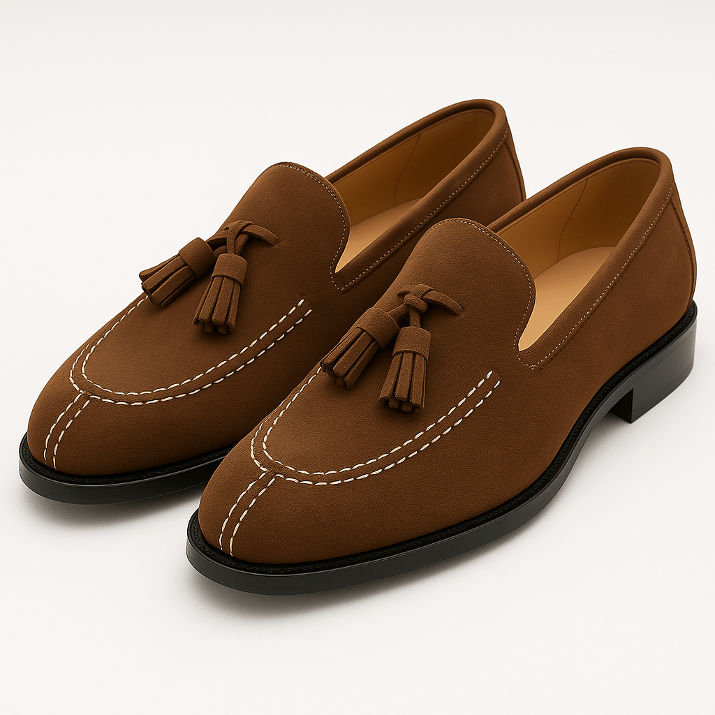 LUXEOUTFIT | Loafer mit Quasten aus weichem Leder 5
