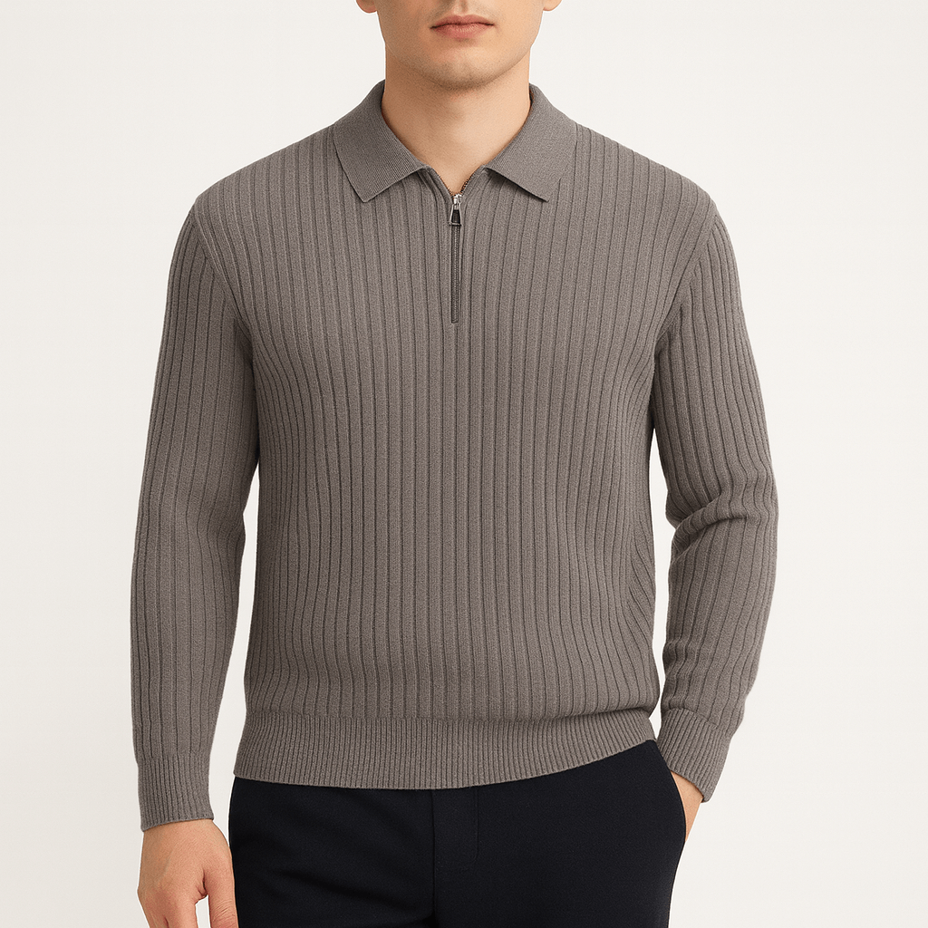 LUXEOUTFIT | Merino Quarter Zip 2