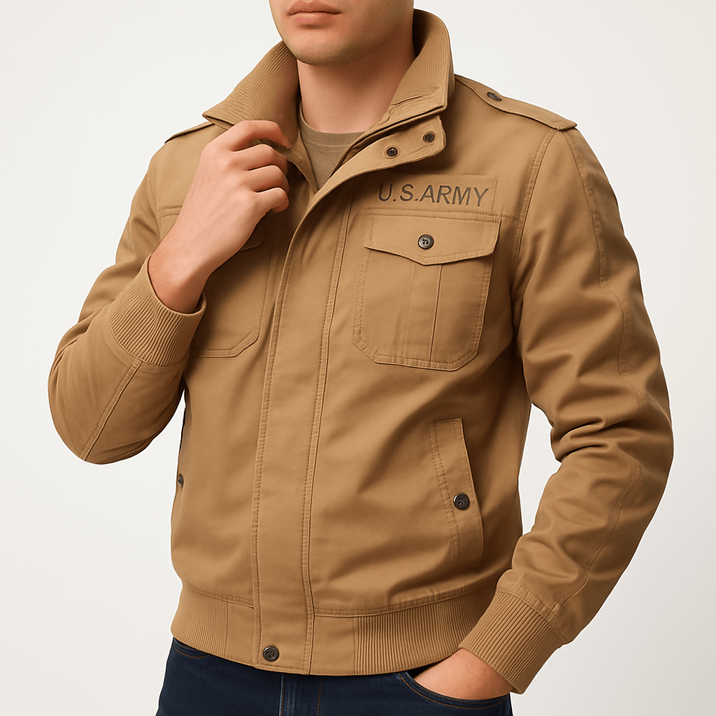 LUXEOUTFIT | Militärische Bomberjacke 0