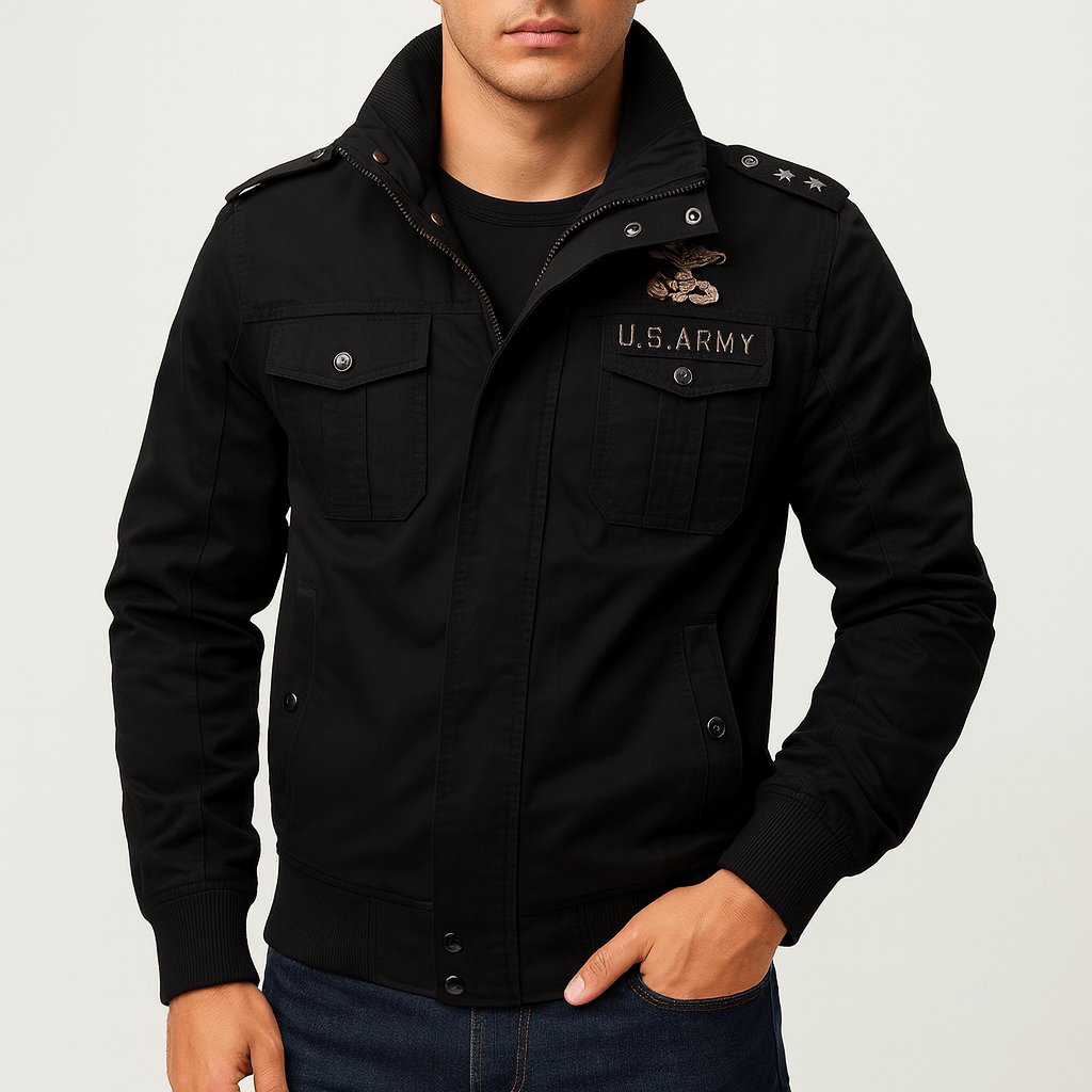 LUXEOUTFIT | Militärische Bomberjacke 1