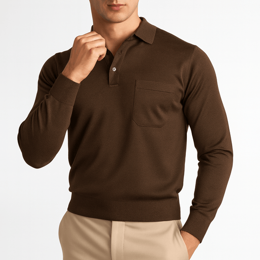 LUXEOUTFIT | Polopullover aus Wolle 0