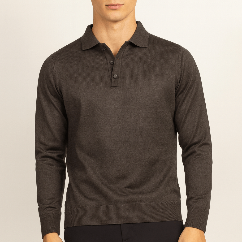 LUXEOUTFIT | Polopullover aus Wolle 3