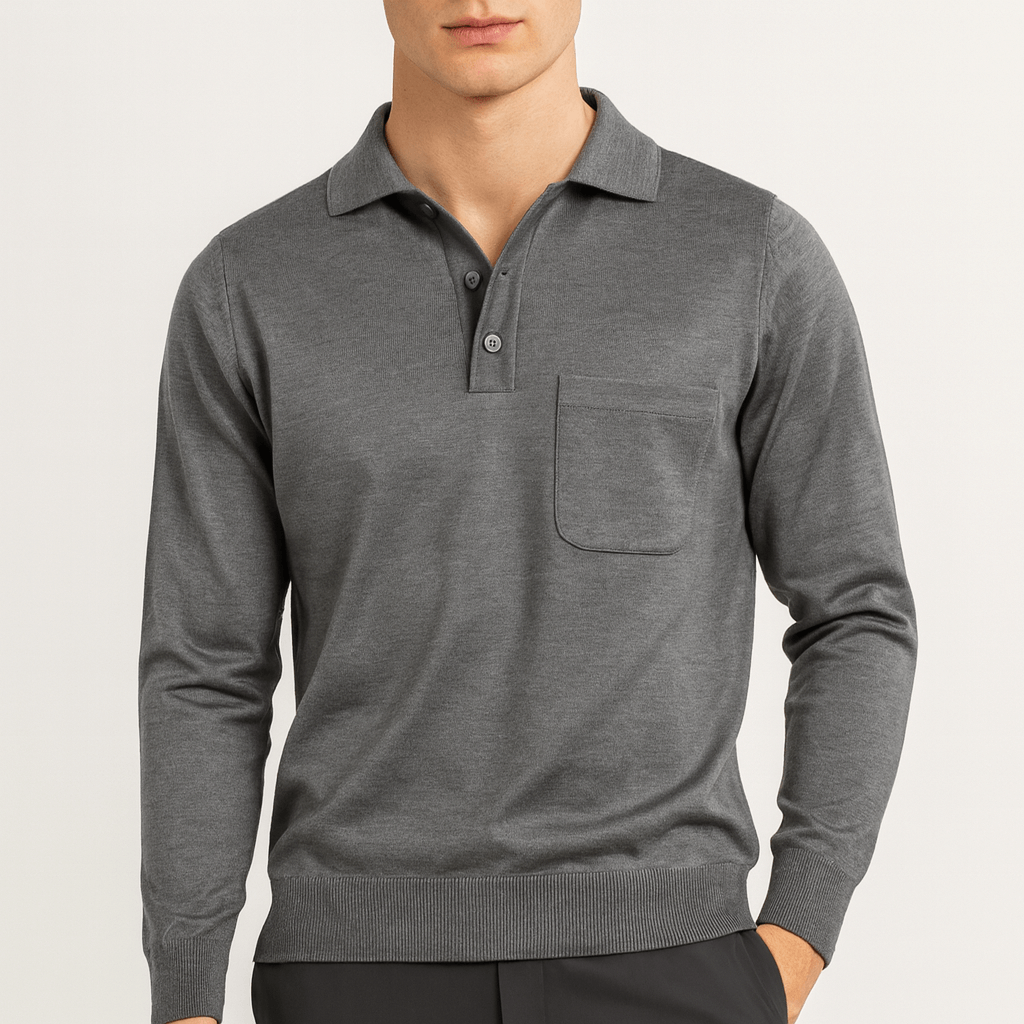 LUXEOUTFIT | Polopullover aus Wolle 4