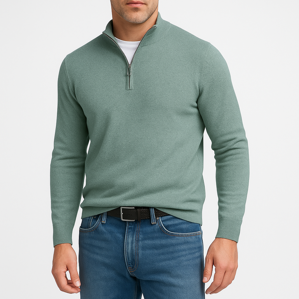 LUXEOUTFIT | Premium-Pullover mit Reißverschluss 1