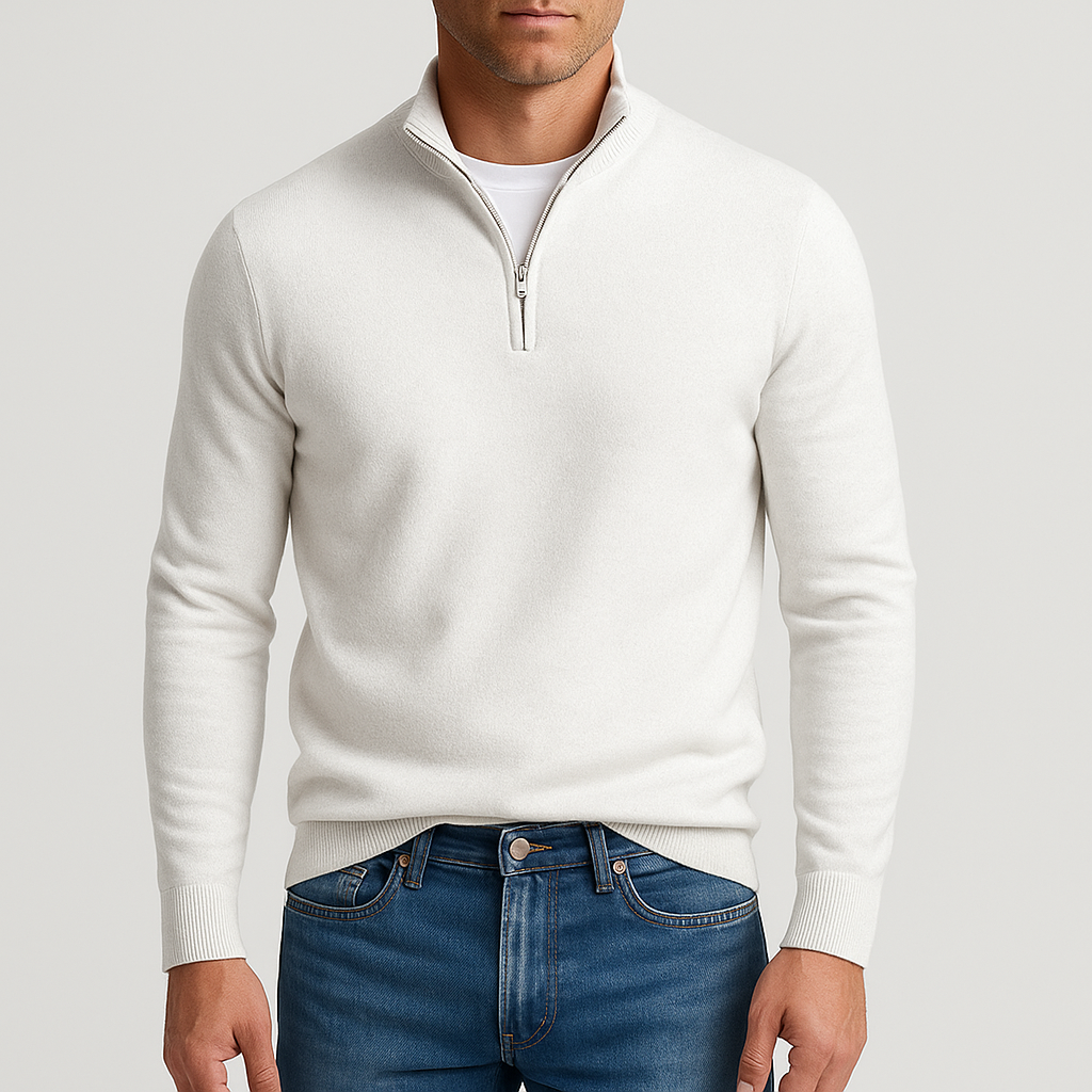 LUXEOUTFIT | Premium-Pullover mit Reißverschluss 2