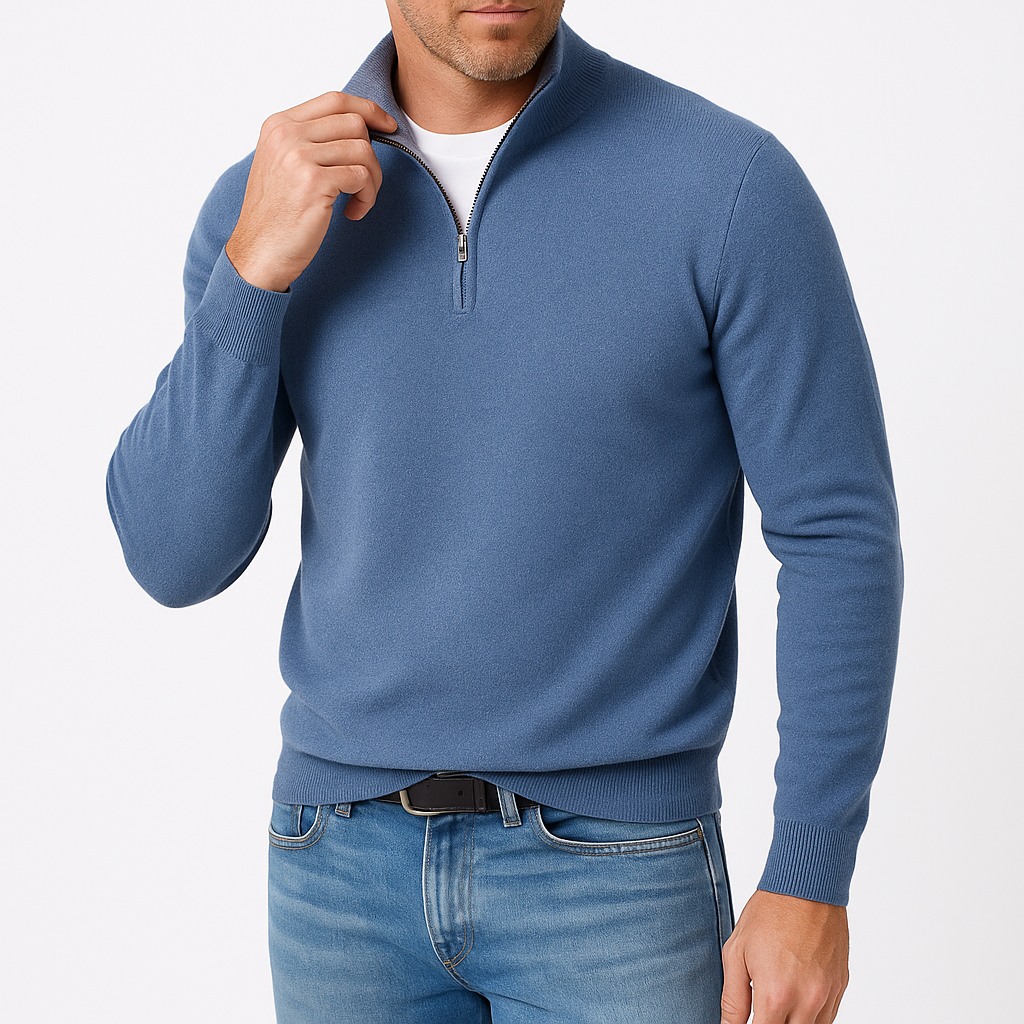 LUXEOUTFIT | Premium-Pullover mit Reißverschluss 3