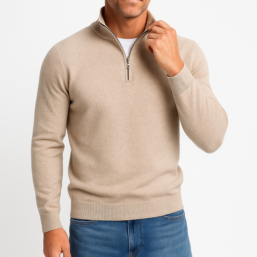 LUXEOUTFIT | Premium-Pullover mit Reißverschluss 4