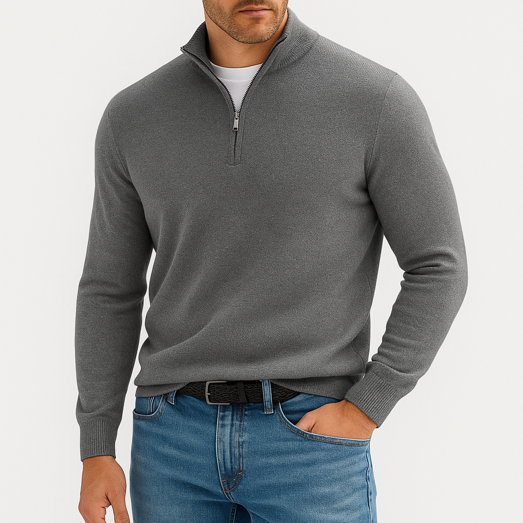 LUXEOUTFIT | Premium-Pullover mit Reißverschluss 5