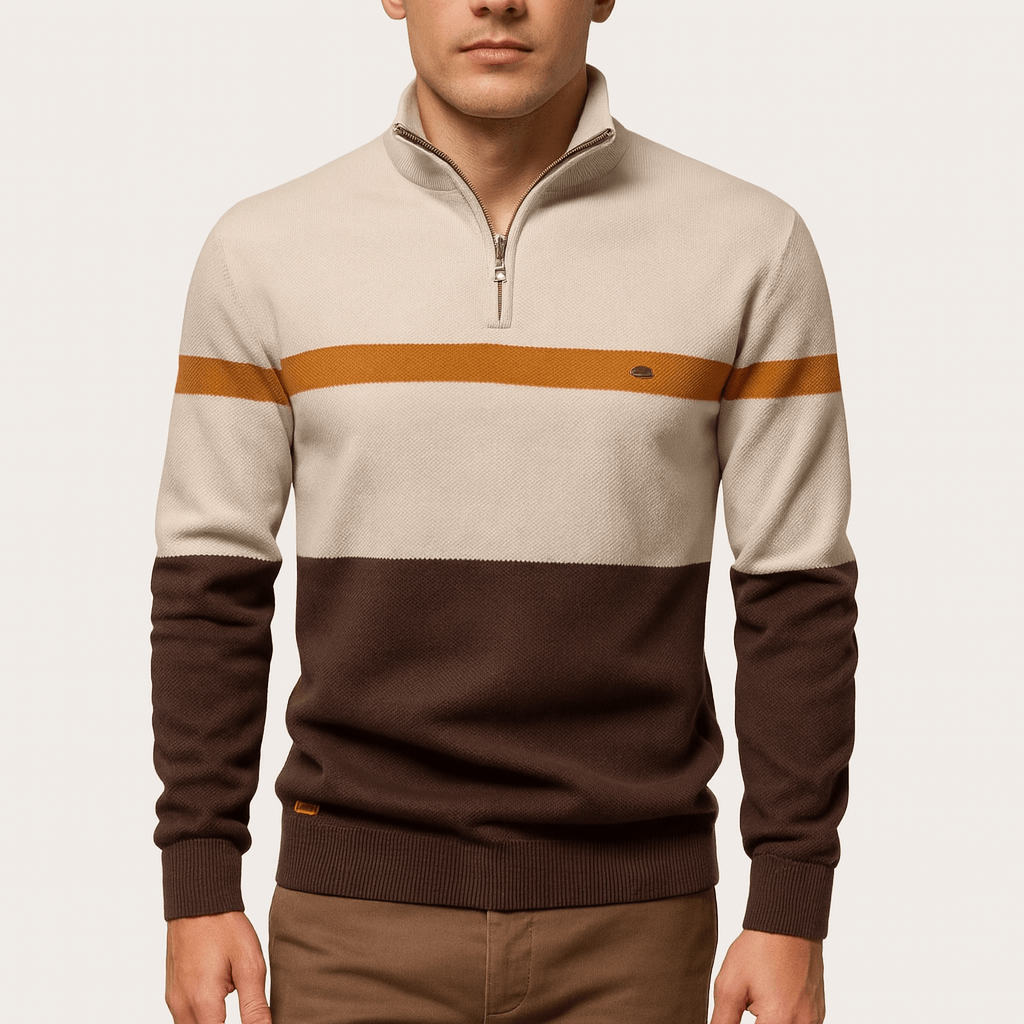 LUXEOUTFIT | Pullover mit Farbblock 0