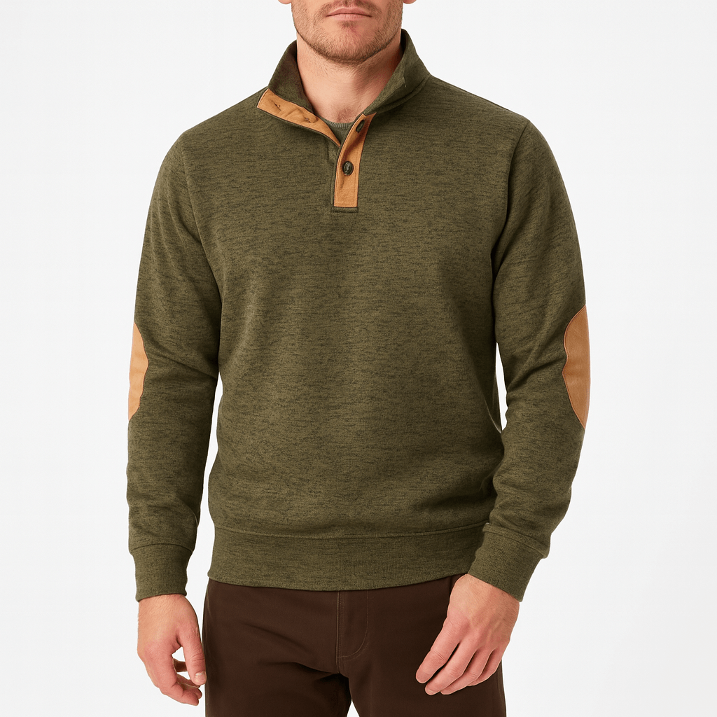 LUXEOUTFIT | Pullover mit Knopfkragen 5
