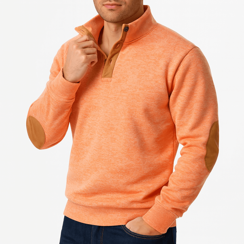 LUXEOUTFIT | Pullover mit Knopfkragen 6