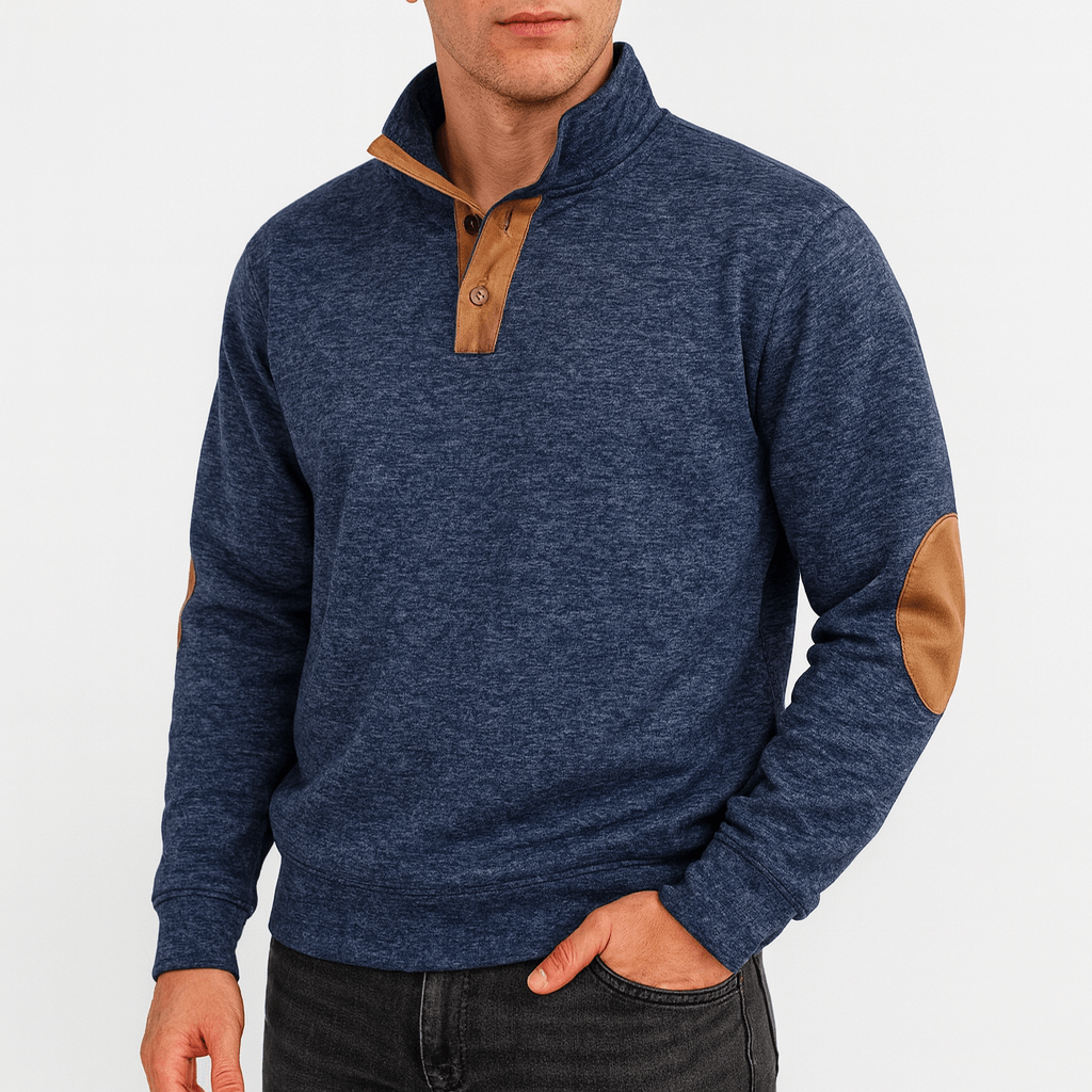 LUXEOUTFIT | Pullover mit Knopfkragen 7