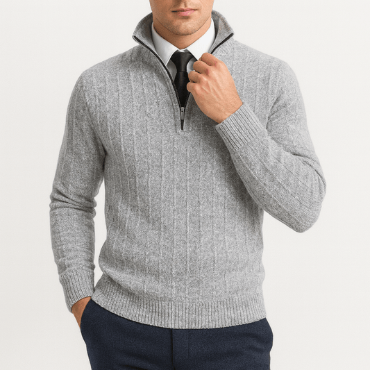 LUXEOUTFIT | Pullover mit Zopfmuster 0