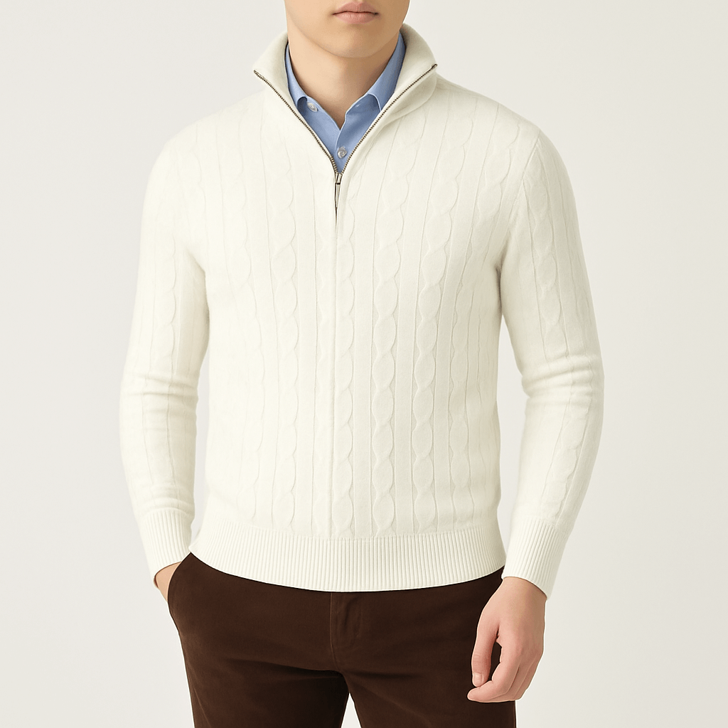 LUXEOUTFIT | Pullover mit Zopfmuster 0