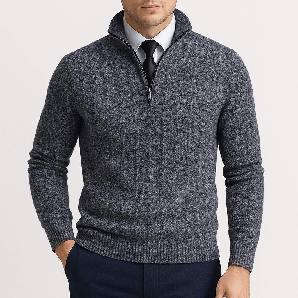 LUXEOUTFIT | Pullover mit Zopfmuster 1