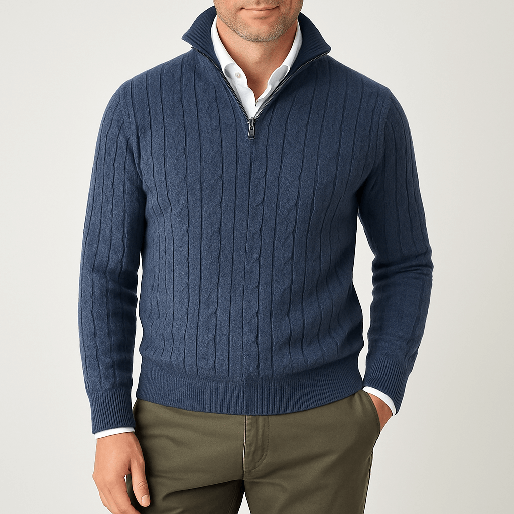 LUXEOUTFIT | Pullover mit Zopfmuster 1