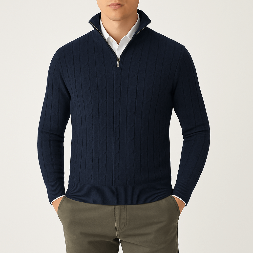 LUXEOUTFIT | Pullover mit Zopfmuster 2