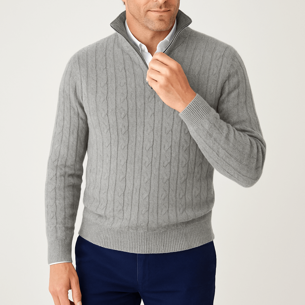 LUXEOUTFIT | Pullover mit Zopfmuster 3