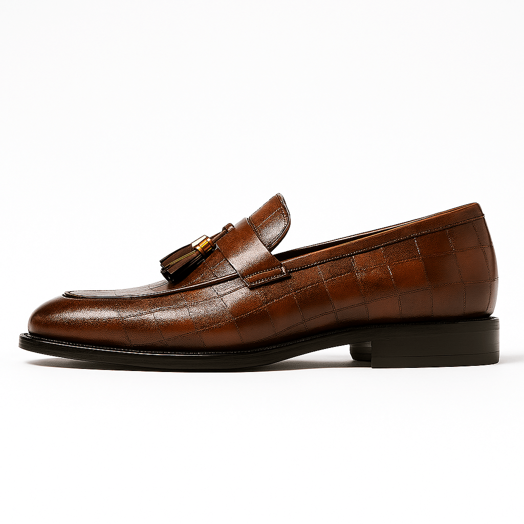 LUXEOUTFIT | Raffinierte vegane Loafer mit Quaste 1