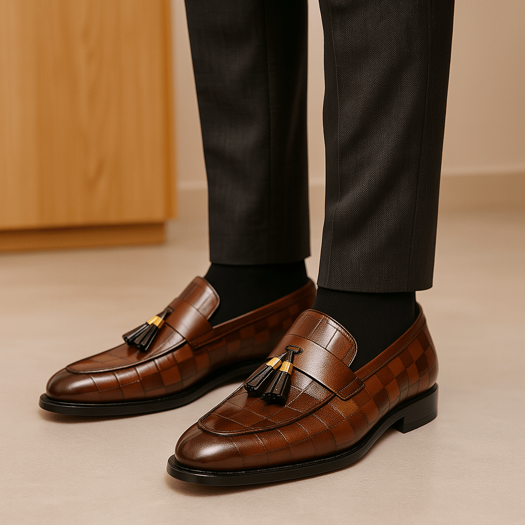 LUXEOUTFIT | Raffinierte vegane Loafer mit Quaste 2