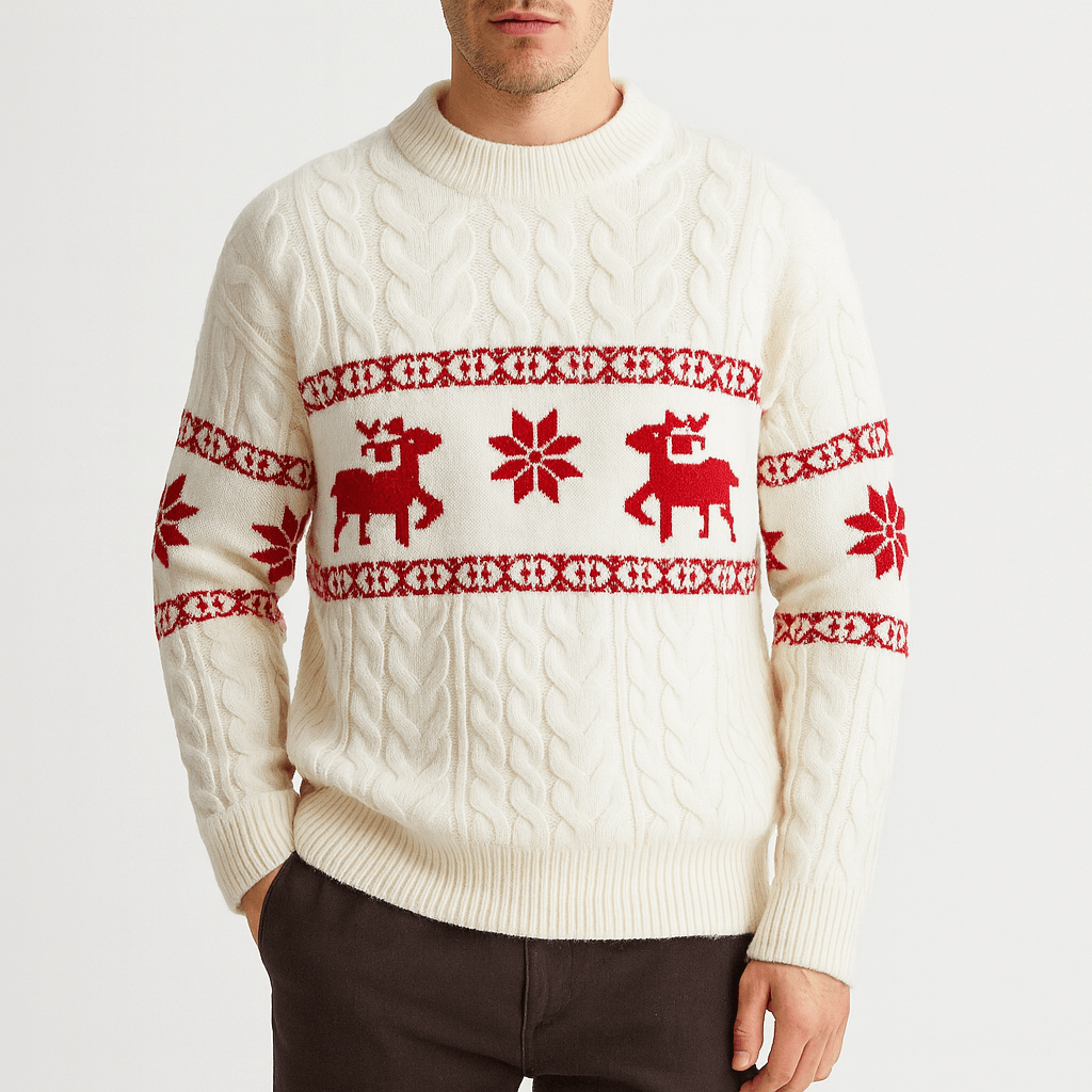 LUXEOUTFIT | Rentier-Strickpullover 1