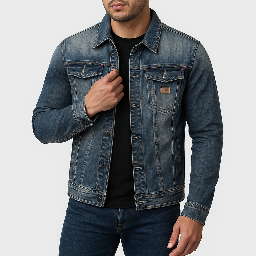 LUXEOUTFIT | Retro-Jeansjacke 0