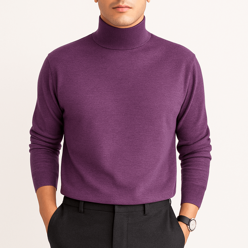 LUXEOUTFIT | Rollkragenpullover aus Blend 5