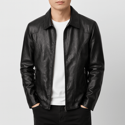 LUXEOUTFIT | Schmale Lederjacke 0