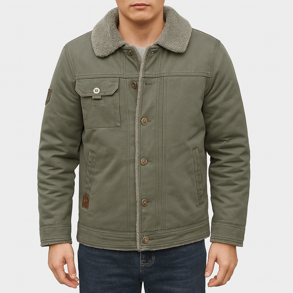 LUXEOUTFIT | Sherpa-Baumwolljacke 0