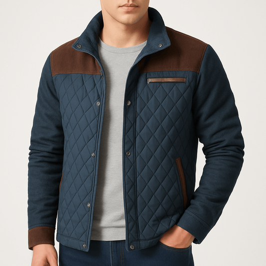 LUXEOUTFIT | Steppjacke mit Rautenmuster 0