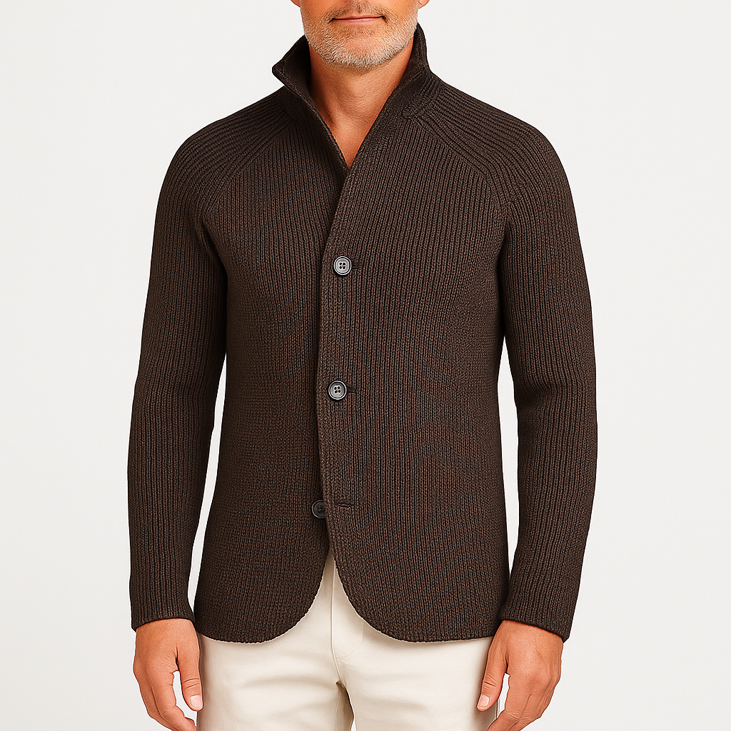 LUXEOUTFIT | Strickjacke mit Knöpfen 1