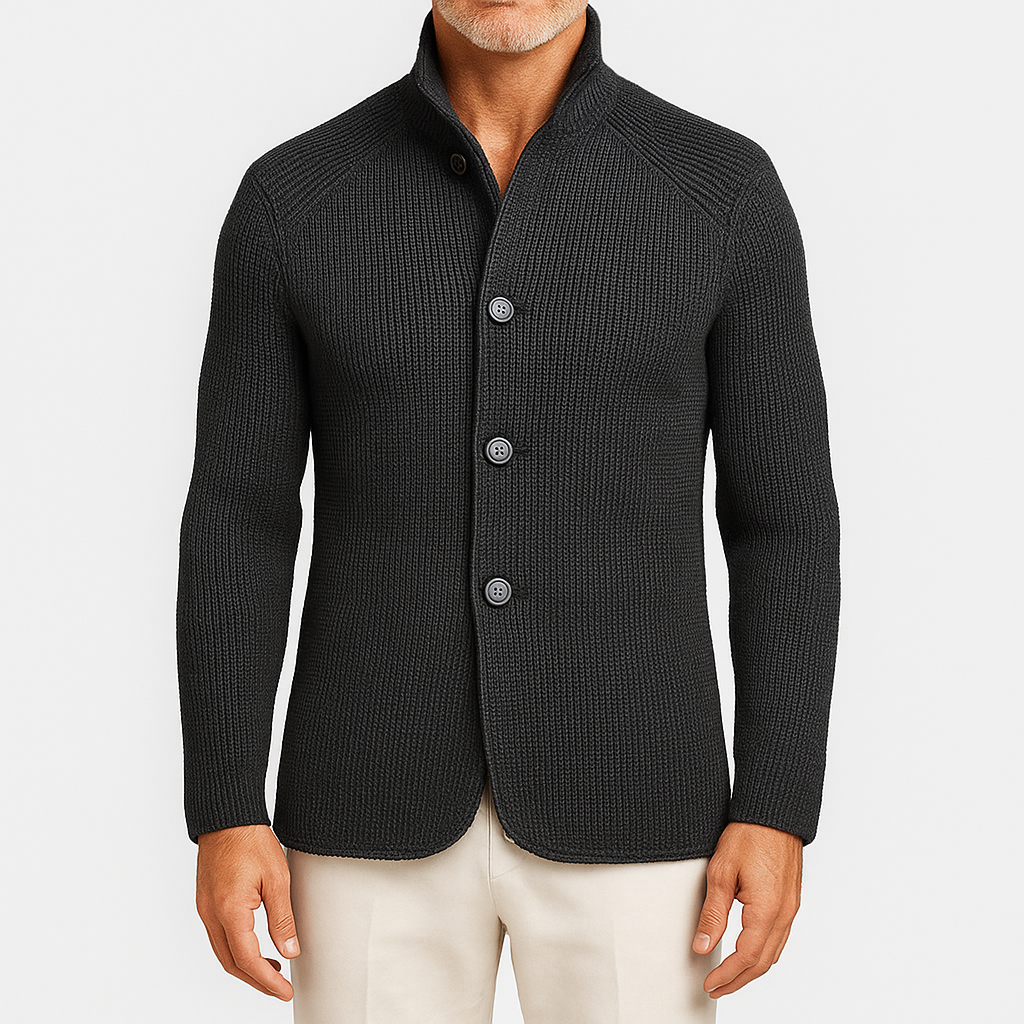 LUXEOUTFIT | Strickjacke mit Knöpfen 2
