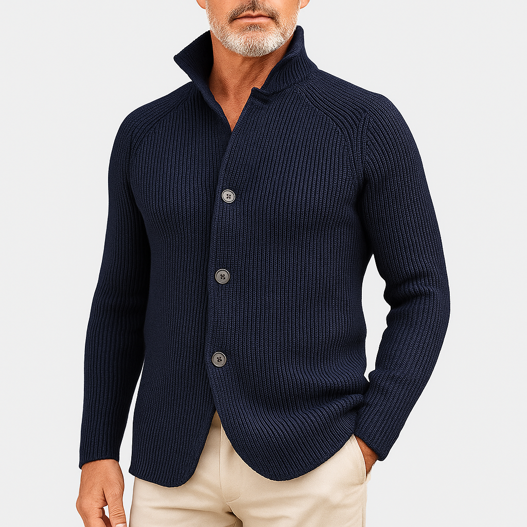 LUXEOUTFIT | Strickjacke mit Knöpfen 3