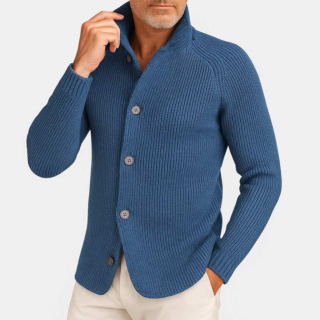 LUXEOUTFIT | Strickjacke mit Knöpfen 4