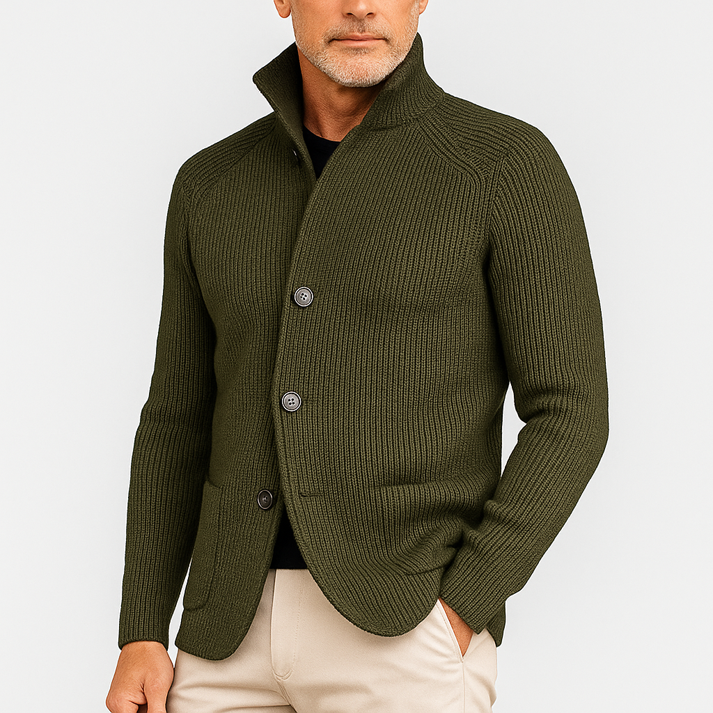 LUXEOUTFIT | Strickjacke mit Knöpfen 5
