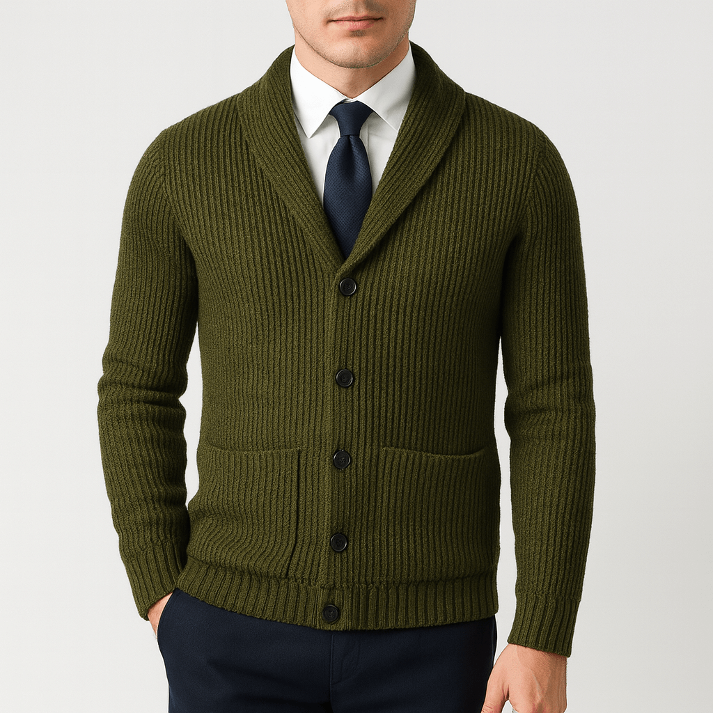 LUXEOUTFIT | Strickjacke mit Knopfleiste 1